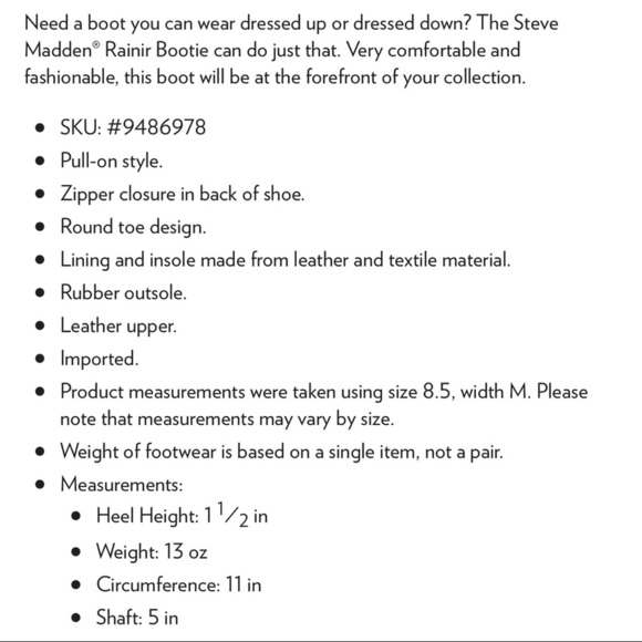 NIB Steve Madden Rainir Notched Ankle Booties Boots Cognac Suede 8 - Picture 10 of 11